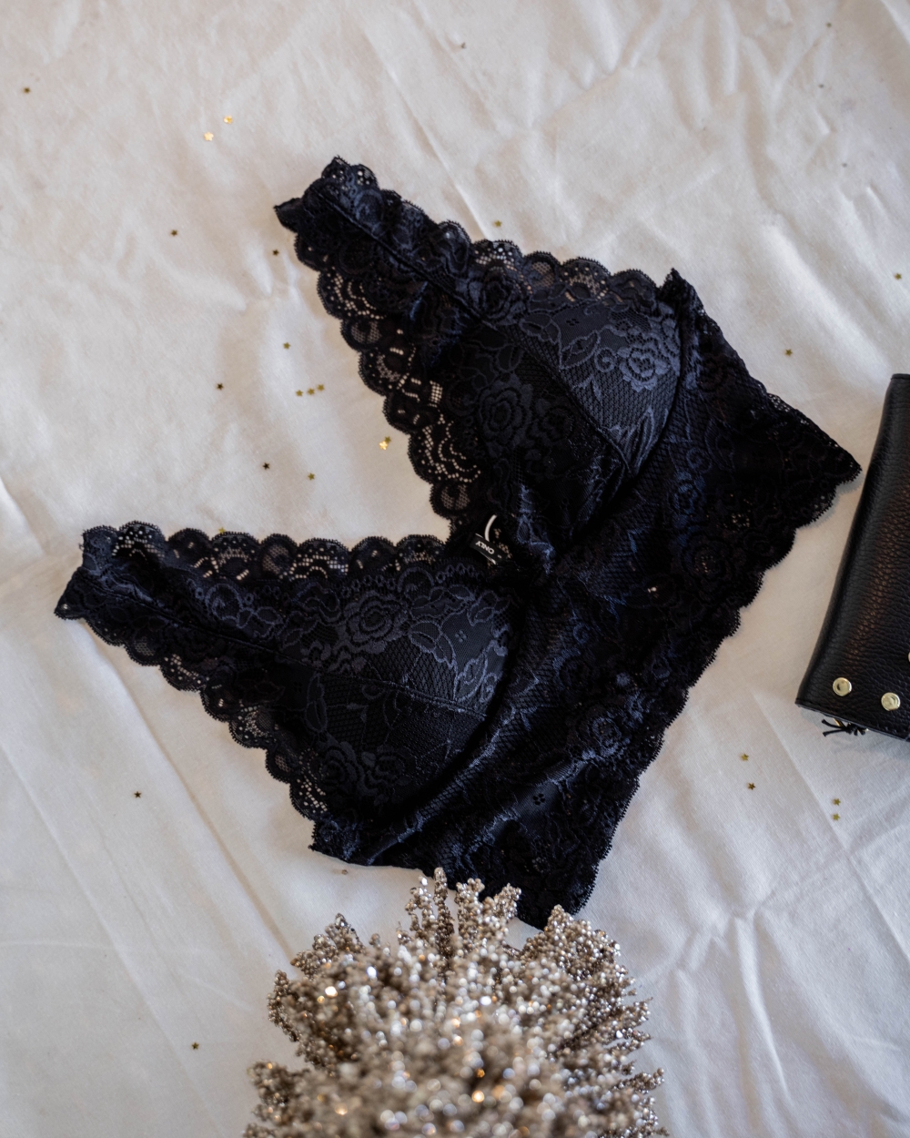 CHLOE LACE BRA ZWART
