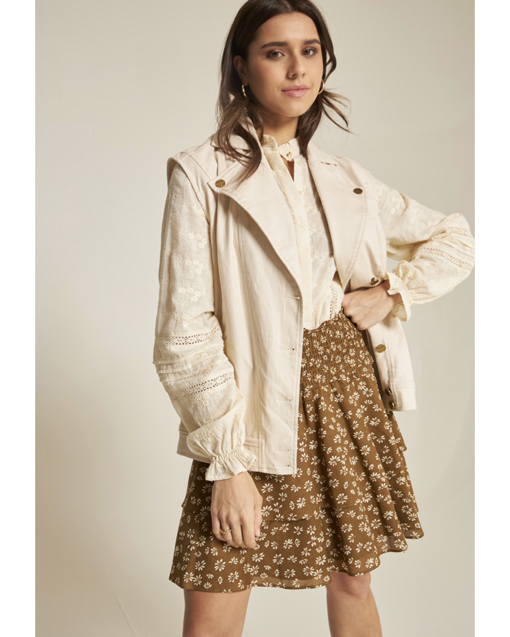 HARPER GILET OFF WHITE