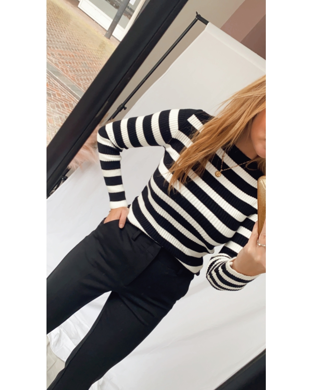 TOP CELINA ZWART WIT