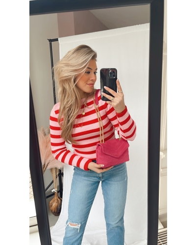 Gossip TOP CELINA ROZE/ROOD