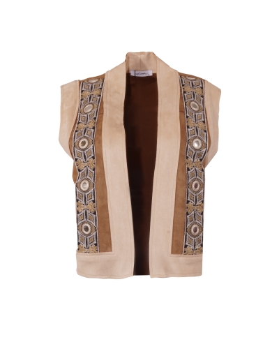 MOONCHILD GILET BEIGE