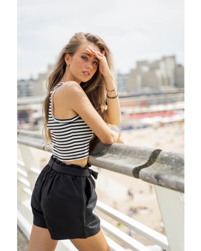 Gossip CROPPED TOP Zwart Combinatie