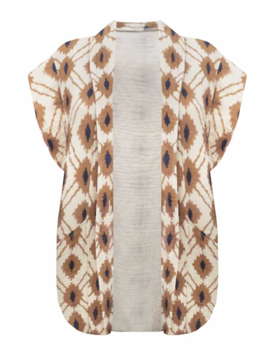 Gossip GILET ROSIE BEIGE/BRUIN