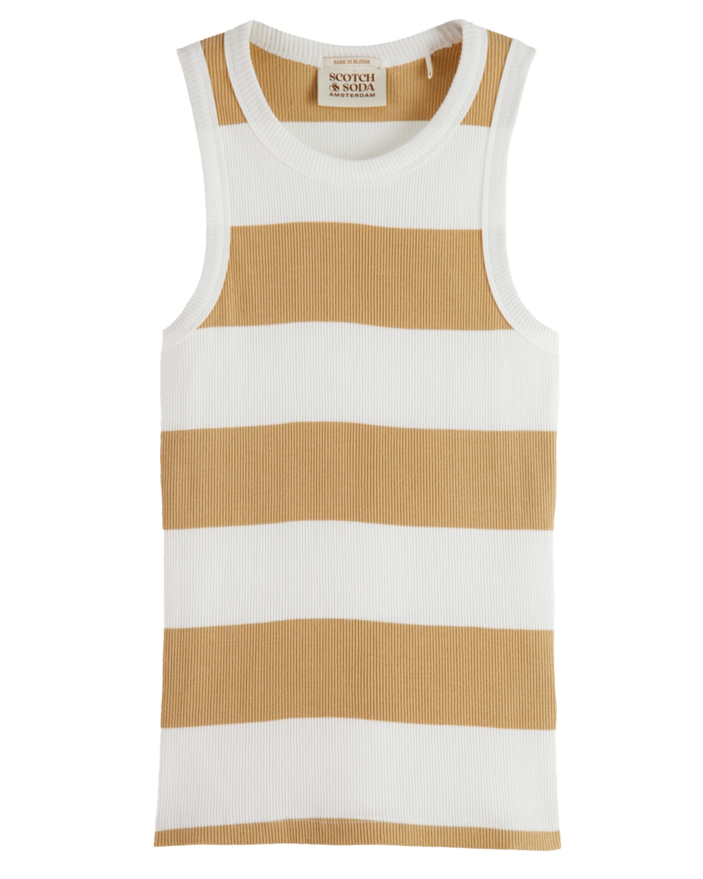 COTTON IN CONVERSION STRIPED RACER TOP