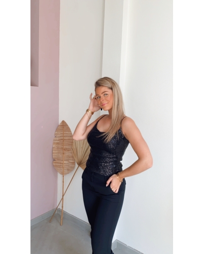 Gossip TOP HAILEY ZWART