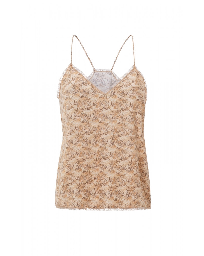 V-HALS TOP GINGER ROOT