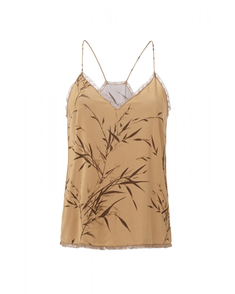 V-HALS TOP BAMBOEPRINT