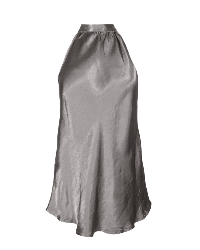 Gossip TOP SATIJN HALTER TAUPE