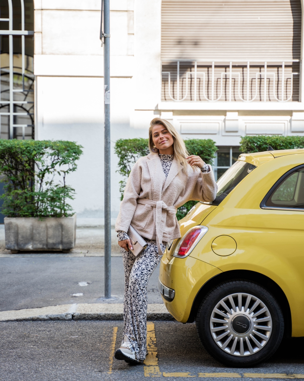 TOP DONNA BEIGE PRINT