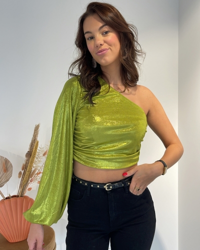 Refined Department ONE SHOULDER TOP NEGIN GROEN