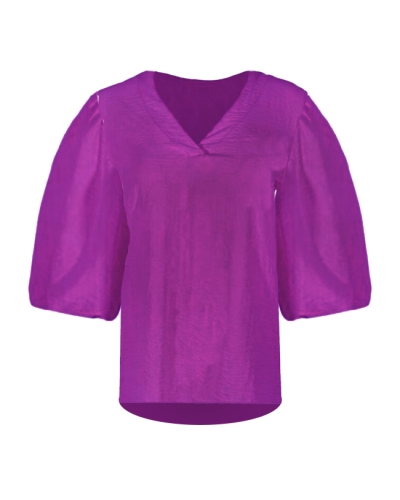 TOP MILA 3/4 MOUW MAGENTA