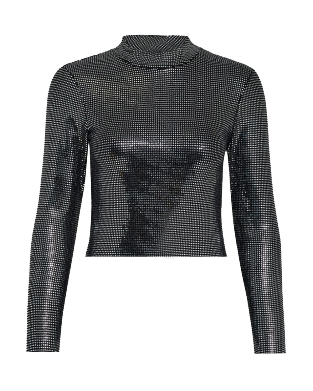 GLITTER TOP BIBI ZWART
