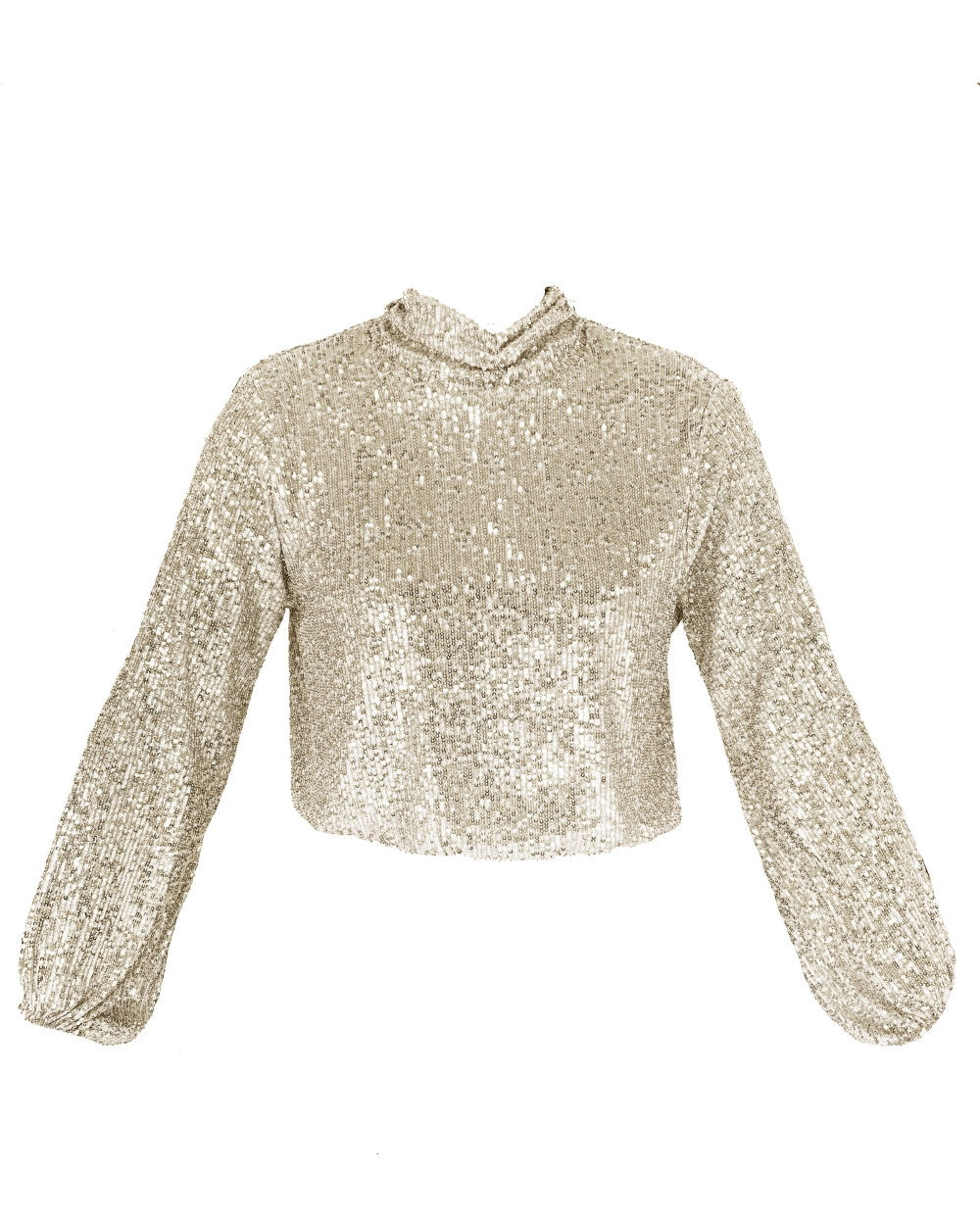 TOP PAILLETTEN MEXIE BEIGE
