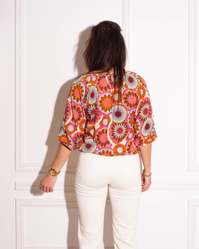 BLOUSE MET BLOEMENPRINT MULTI