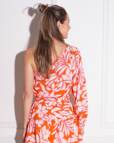 ONE SHOULDER TOP ORANJE