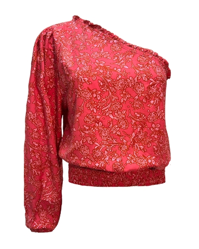ONE SHOULDER TOP ROZE