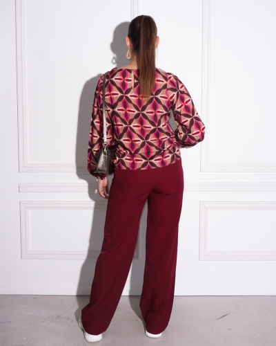 BLOUSE RETRO BRUIN