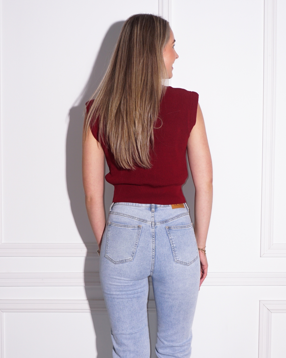 SPENCER TOP BORDEAUX