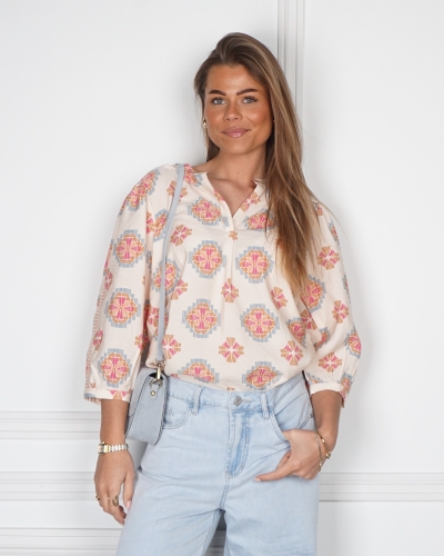 MOZAIK PRINT BLOUSE 