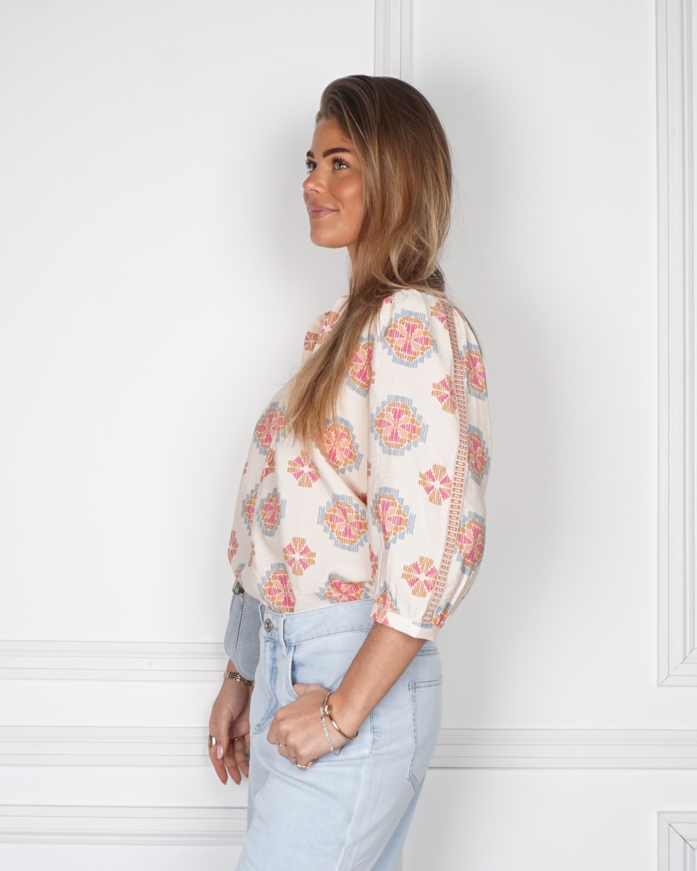 MOZAIK PRINT BLOUSE 