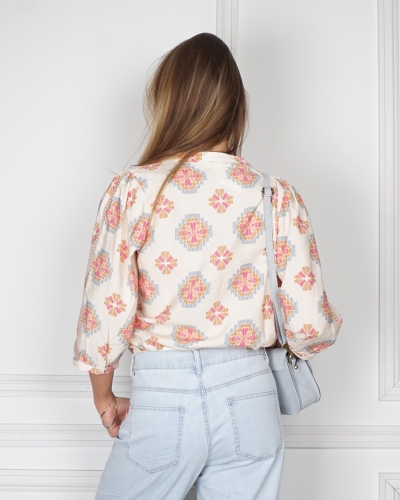 MOZAIK PRINT BLOUSE 