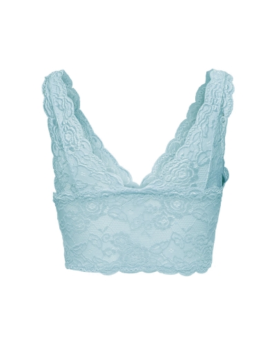 CHLOE LACE BRA GRAY MIST
