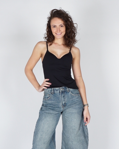 INVISIBLE TOP ZWART