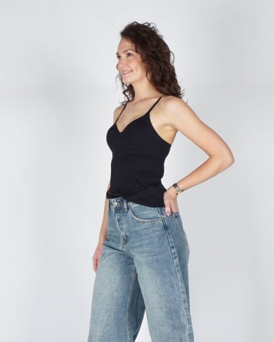 INVISIBLE TOP ZWART