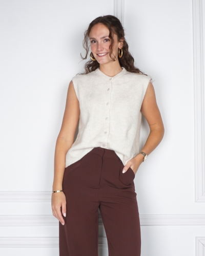 SPENCER VEST ECRU