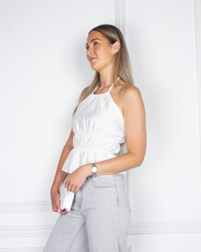 Gossip HALTER TOP RUFFLE WIT