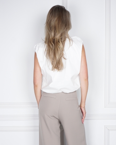 IVANIA POPLIN TOP WIT