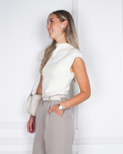 Gossip TOP BABY RIB ECRU