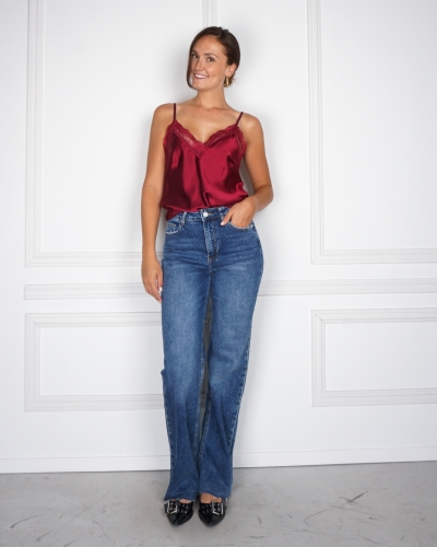 TOP MET KANT LOU ROOD