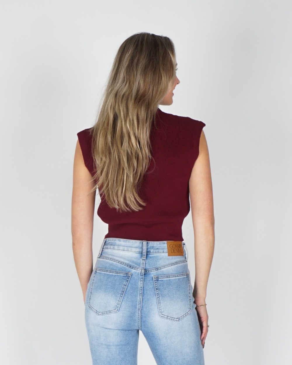 SPENCER TOP DONKERROOD