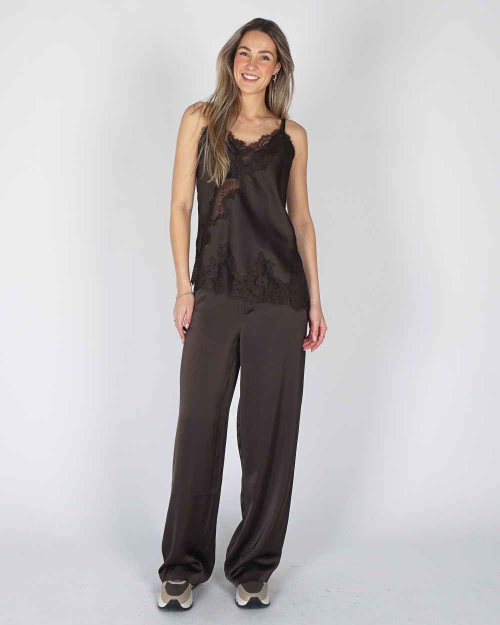 LACE TOP VOILE DONKERBRUIN