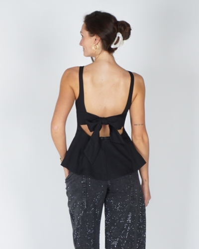 STRUCTURE TOP AGAPE ZWART
