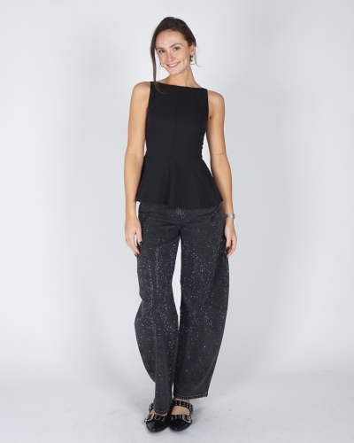 STRUCTURE TOP AGAPE ZWART