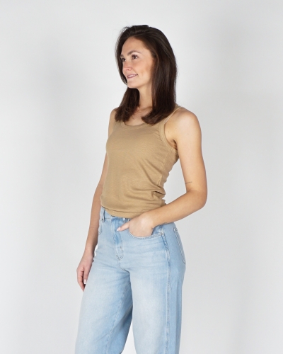 YAYA GERIBD SINGLET TOP BEIGE