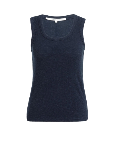 GERIBD SINGLET TOP DONKER BLAUW