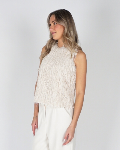TOP FEATHER ECRU