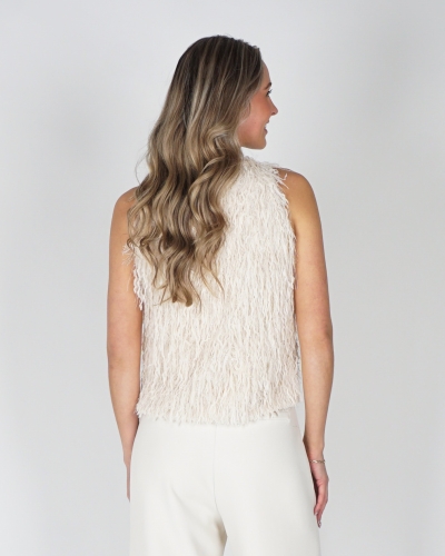 TOP FEATHER ECRU
