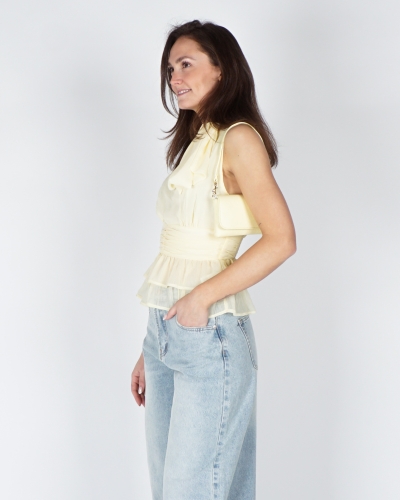 Neo Noir CHIFFON TOP ANSOL LICHT GEEL