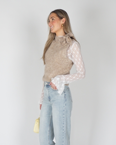 Gossip AR1046 GEBREIDE TOP MET STRIK