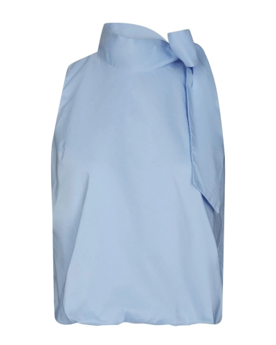 TOP VEDA POPLIN LICHT BLAUW