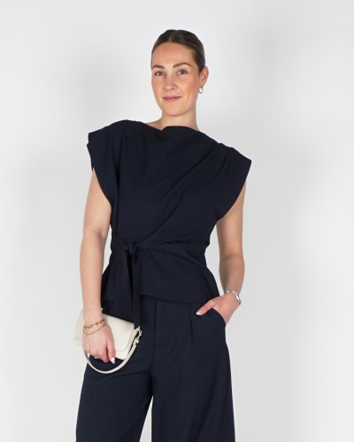 Gossip TOP MET KNOOP BRITT DONKERBLAUW