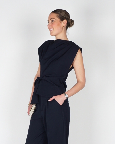 Gossip TOP MET KNOOP BRITT DONKERBLAUW