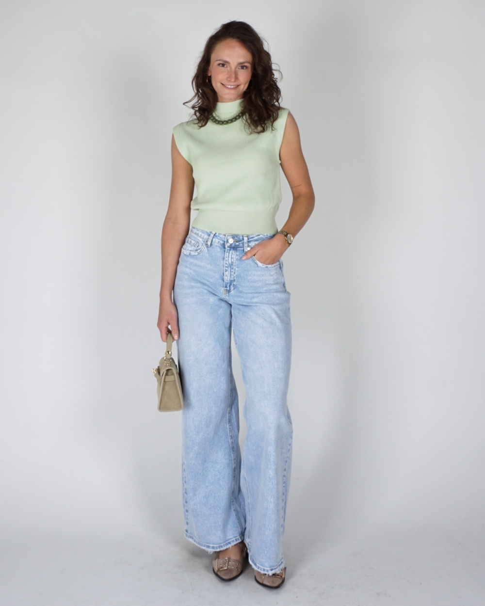 SPENCER TOP MINTGROEN