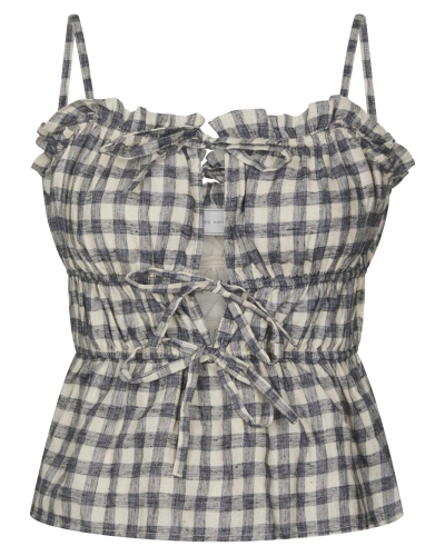 Neo Noir TOP SEYLOR CHECK Zwart