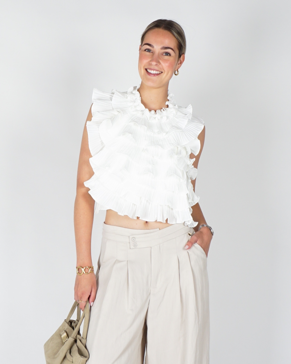 RUFFLE TOP LISA WIT