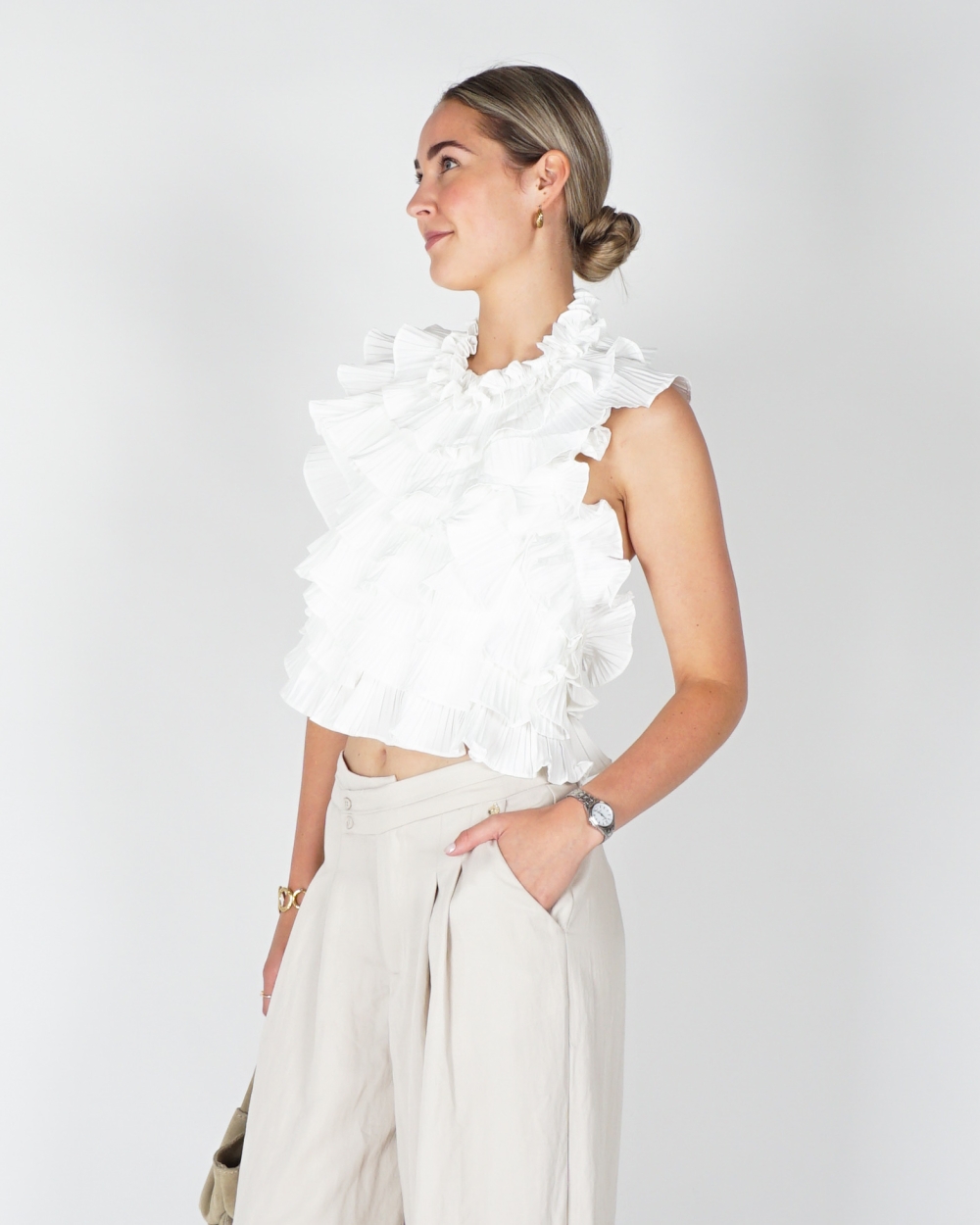 RUFFLE TOP LISA WIT